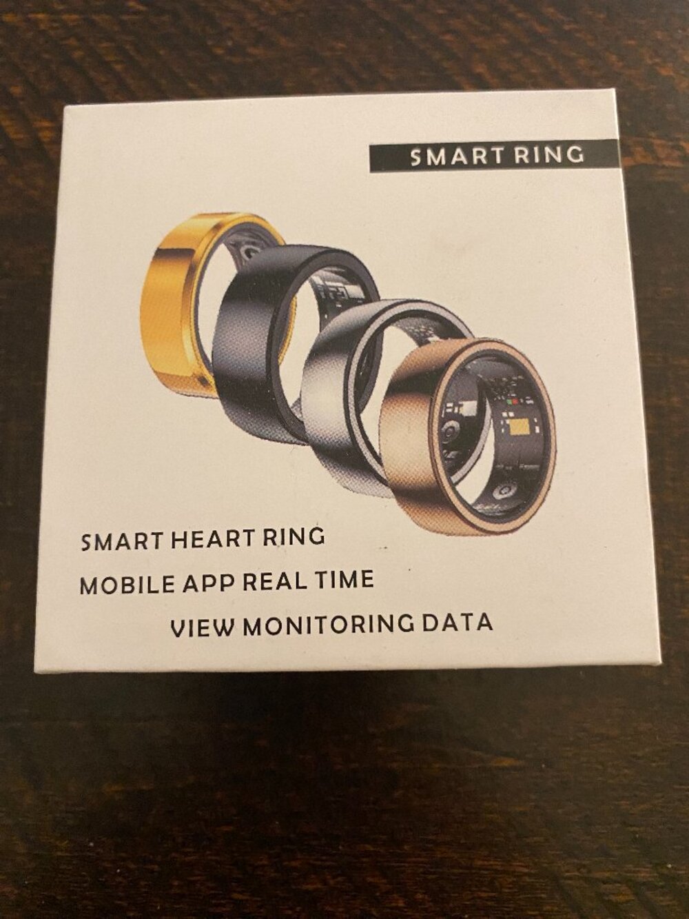 Olevra Smart Ring Size 8 Gold – Fitness Tracker w/ Heart Rate, SpO2, Sleep Monit